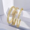 Set de 3 Bracelets Dorés – Élégance Colorée et Style Assuré